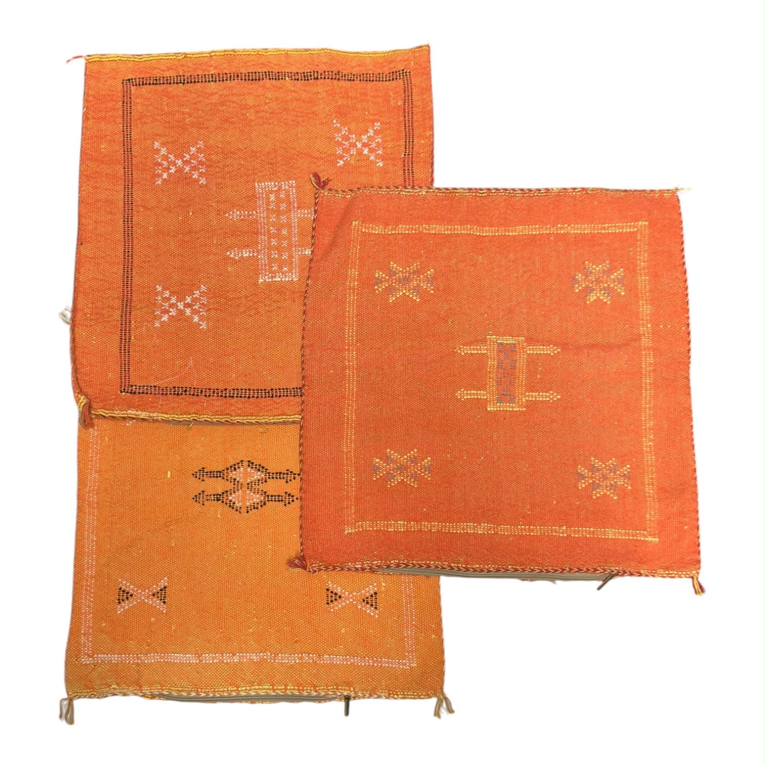 Handmade Moroccan Cactus Silk Cushion – 50x50cm