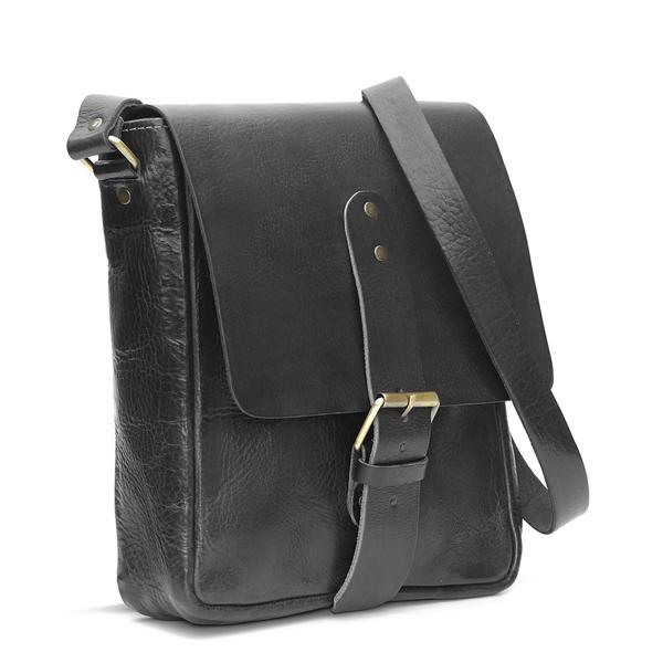 Billy crossbody Leather bag Black - Artisan Stories