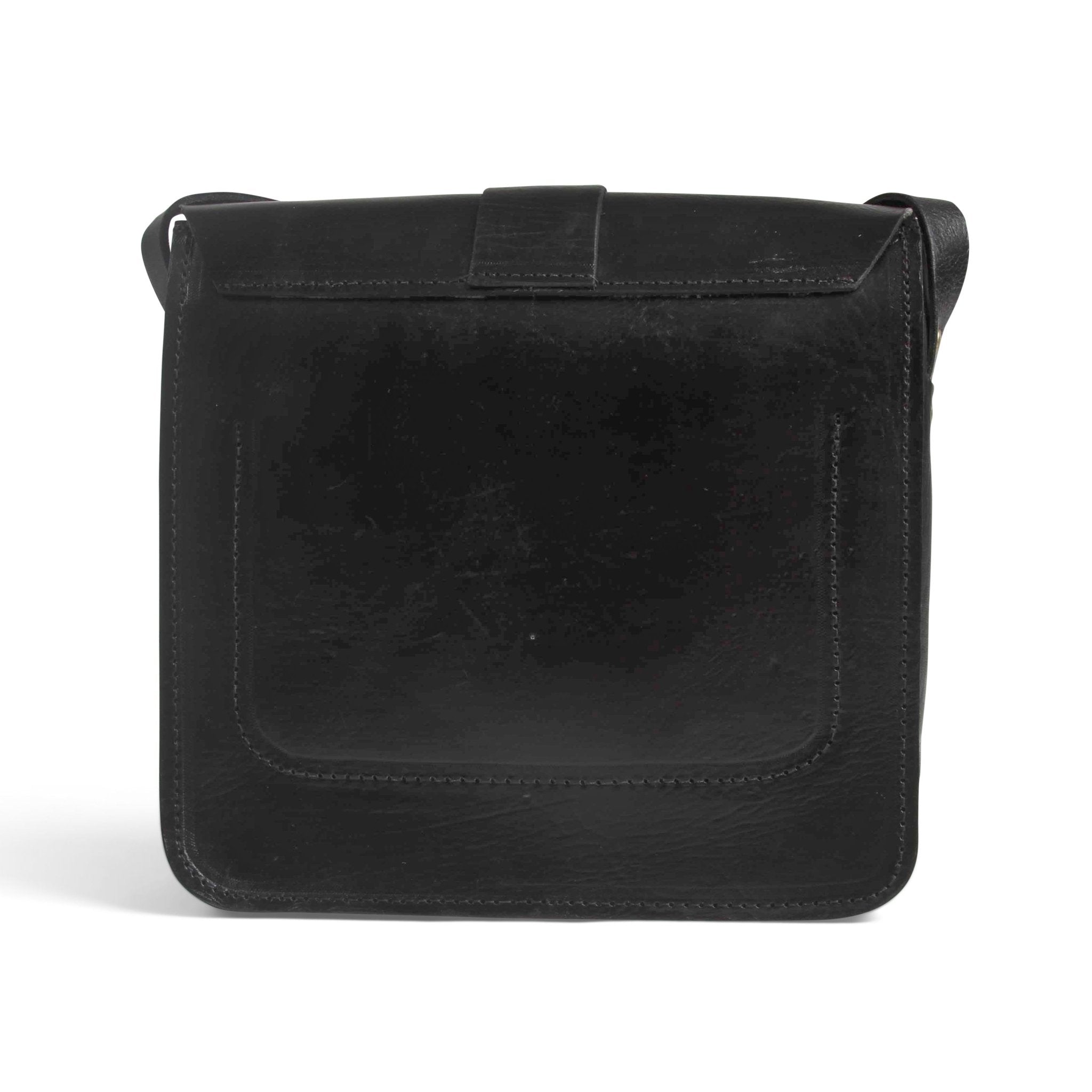 Black Leather Kepton Crossbody bag - Artisan Stories