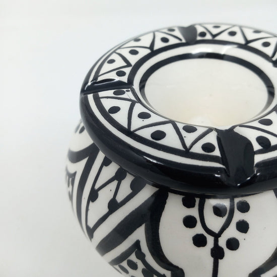 Black Safa Ceramic Ashtray - Artisan Stories