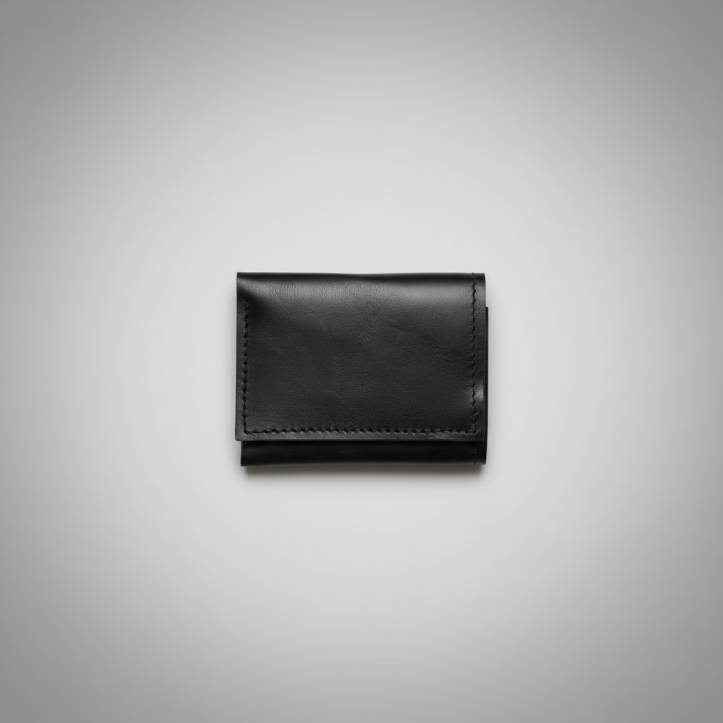 Handmade Triple-Fold Leather Wallet (11cm x 8cm)