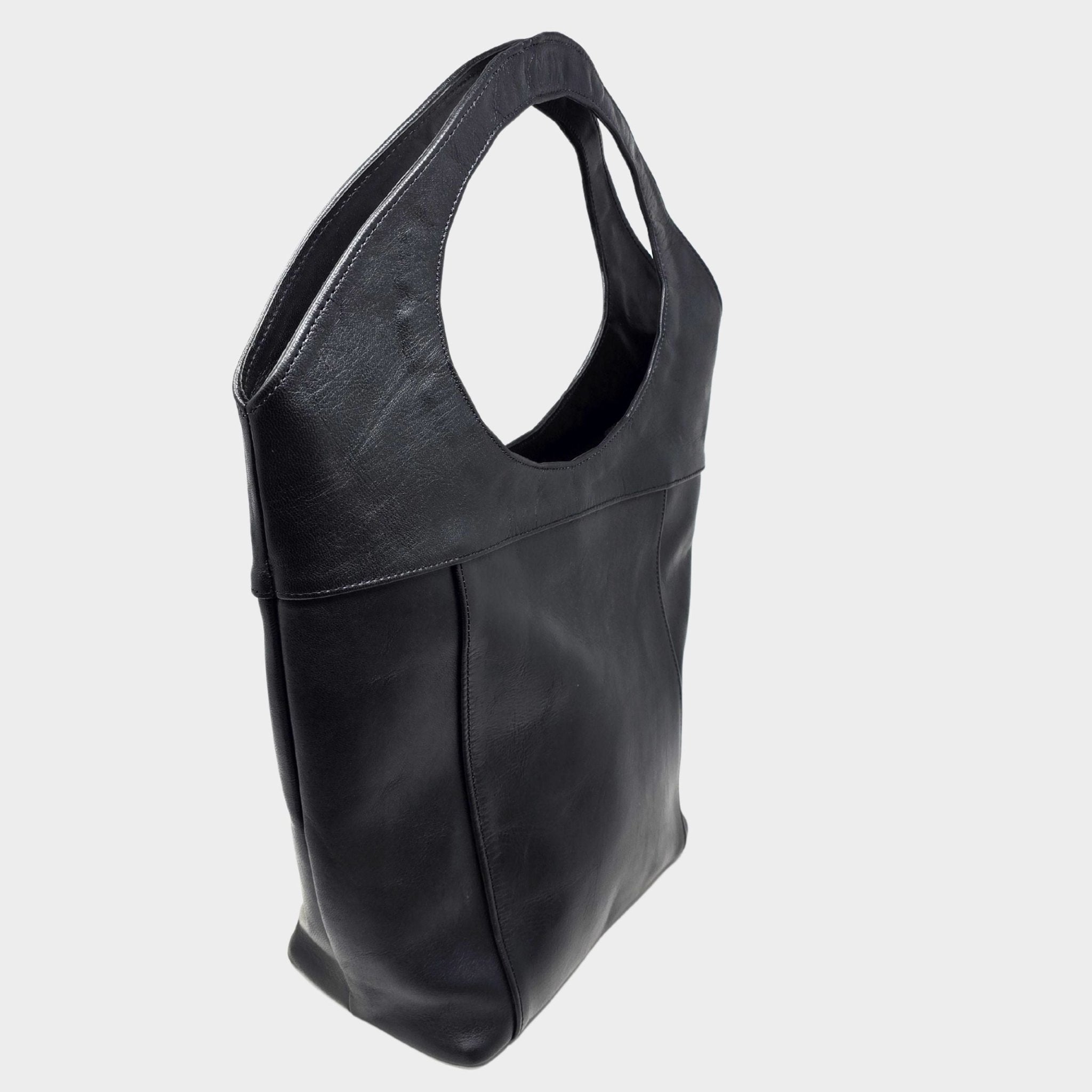 Bob Leather Tote Black - Artisan Stories