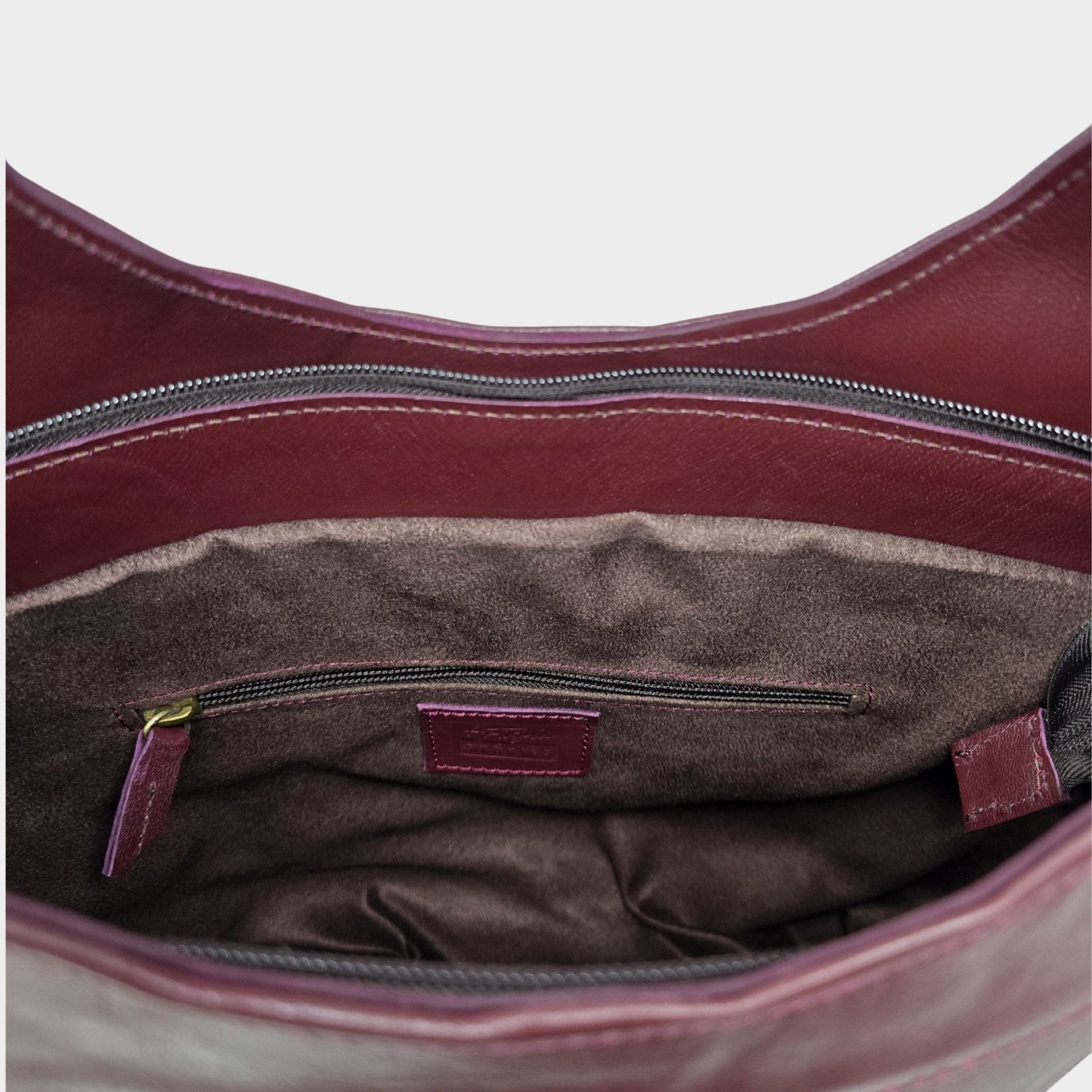 Bob Leather Tote Burgundy Red - Artisan Stories