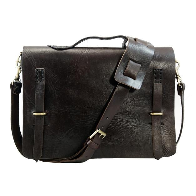 Camden Loop Dark Brown Briefcase Bag - Artisan Stories