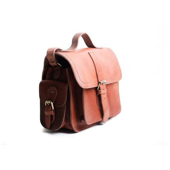 Camera Satchel Bag - Tan - Artisan Stories