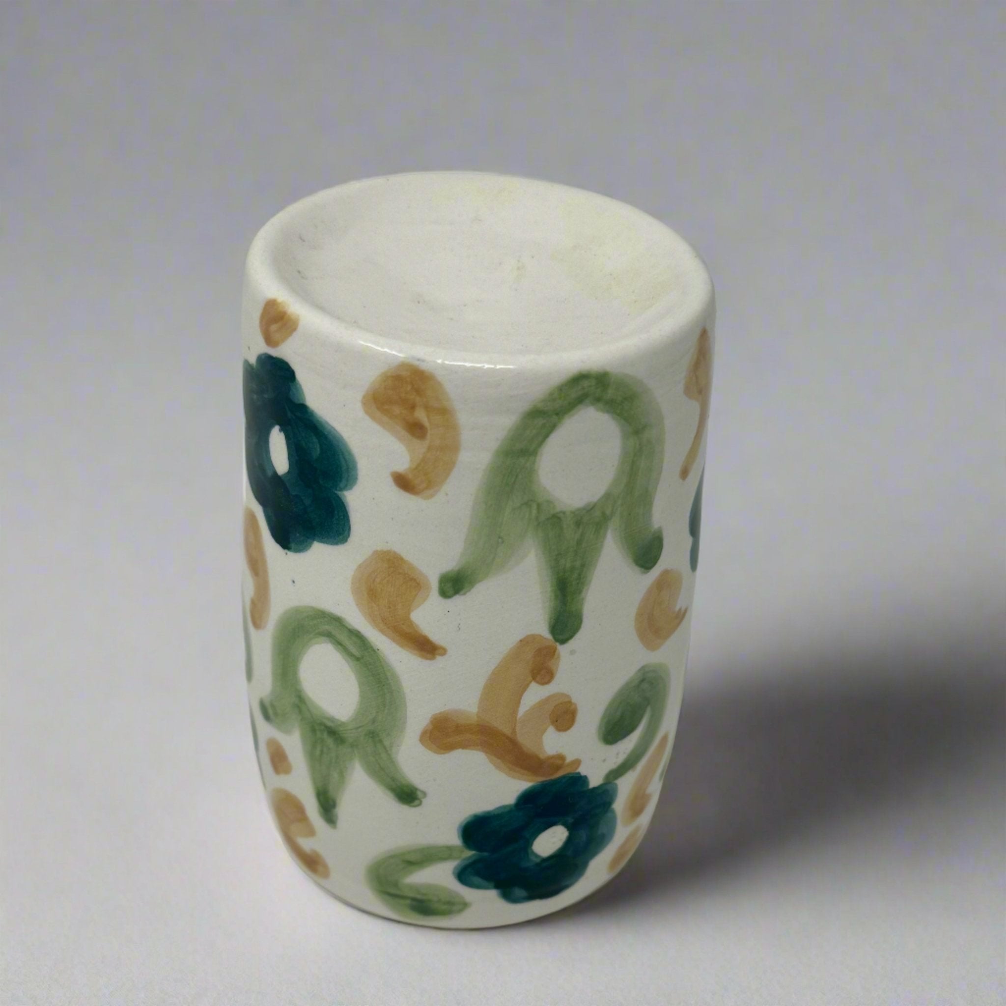 Ceramic Daisy brown oil burner - Artisan Stories