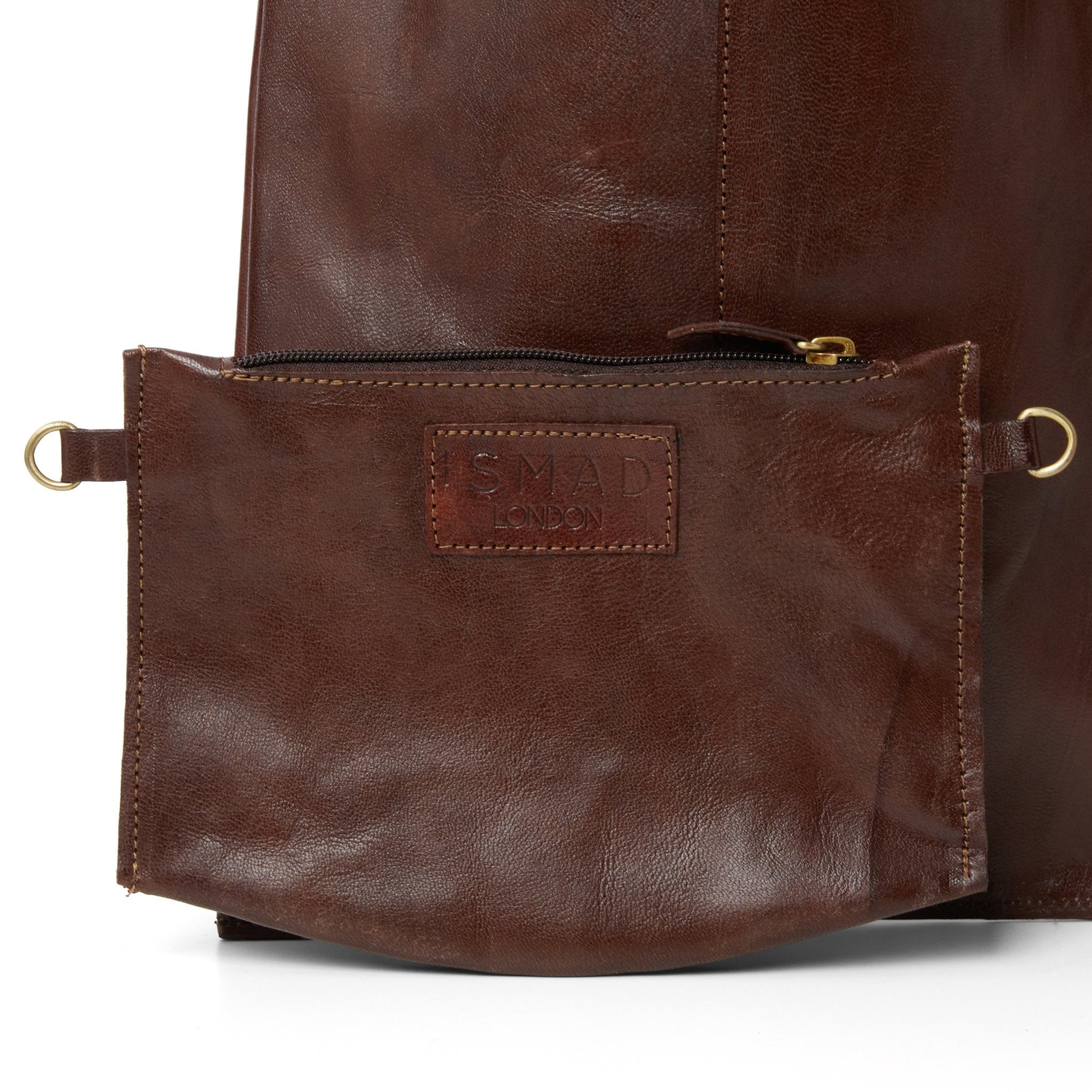 Classic Leather Tote carrier Bag - Chocolate Brown - Artisan Stories