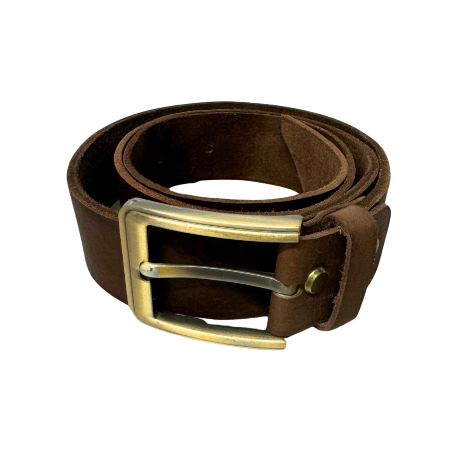 Leather jeans belt