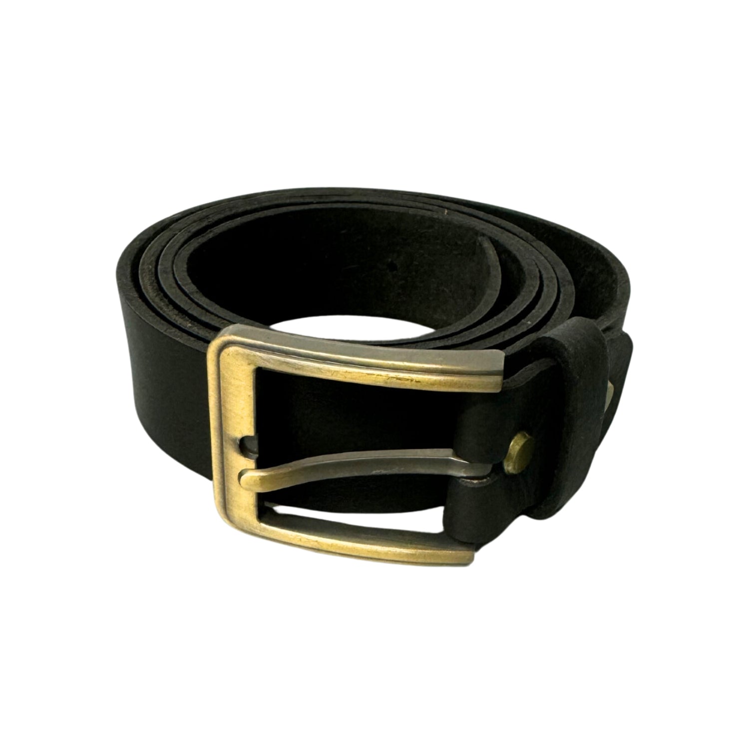 Leather jeans belt