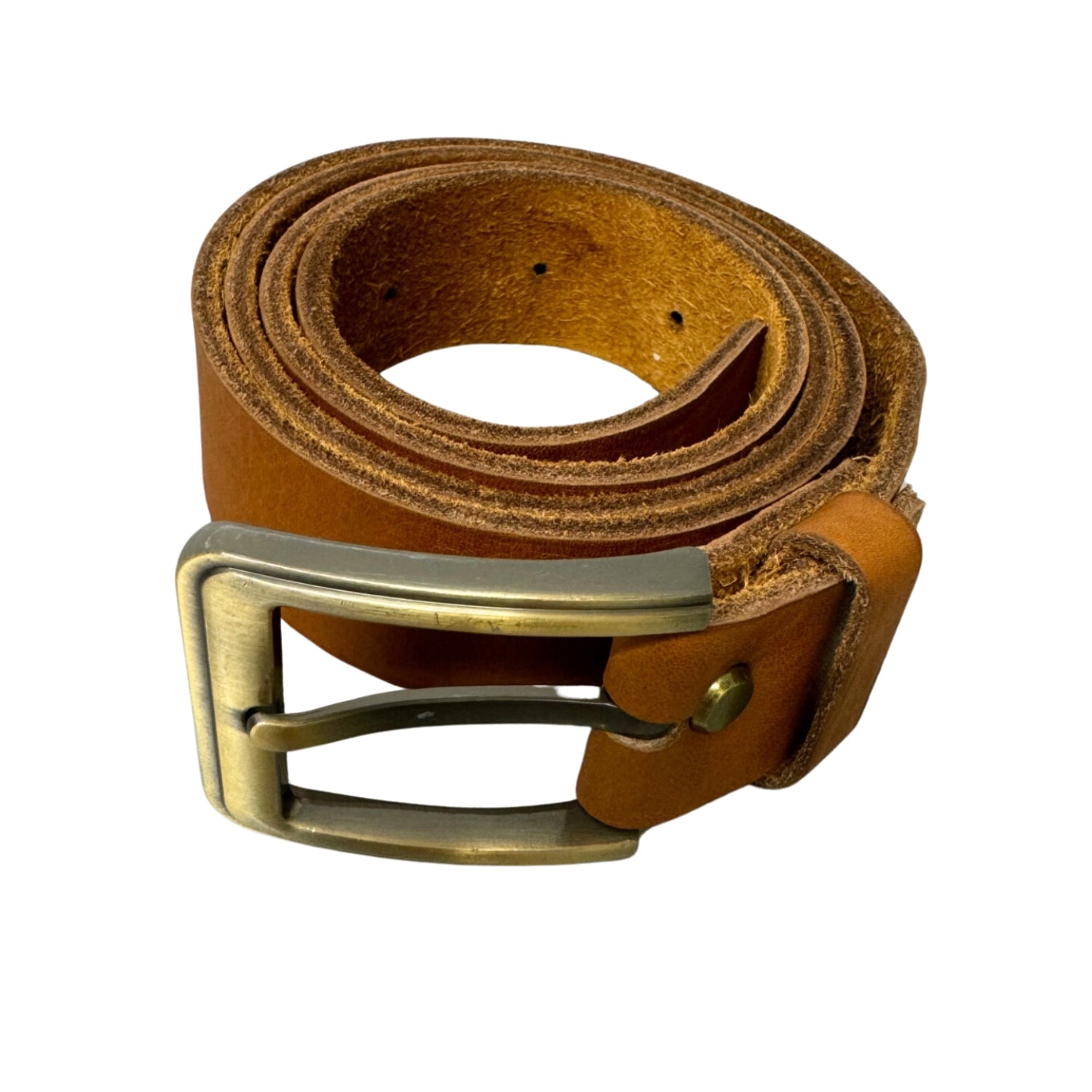 Leather jeans belt