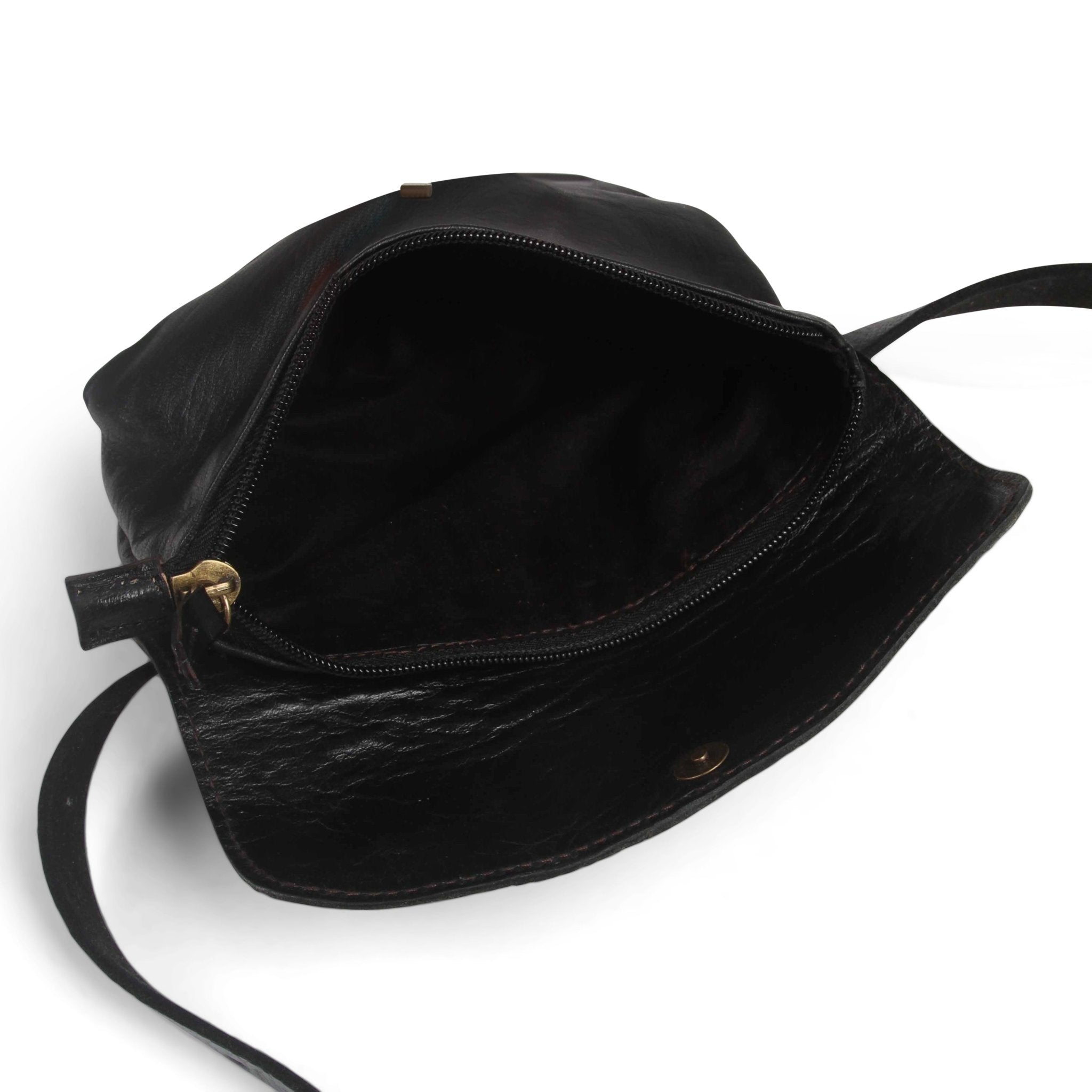 Coco Black Leather Bumbag/purse - Artisan Stories