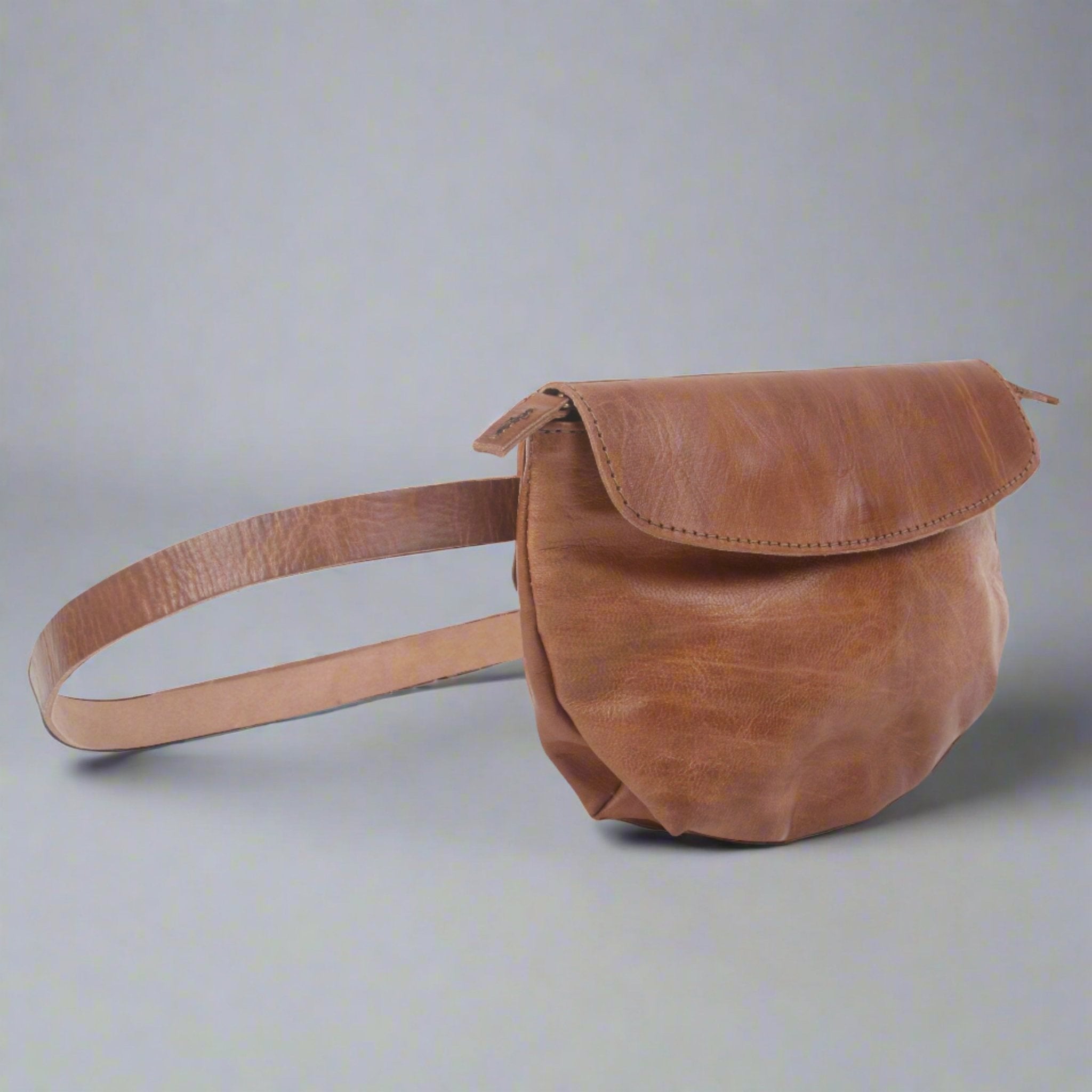 Coco Light Brown Leather Bumbag/purse - Artisan Stories