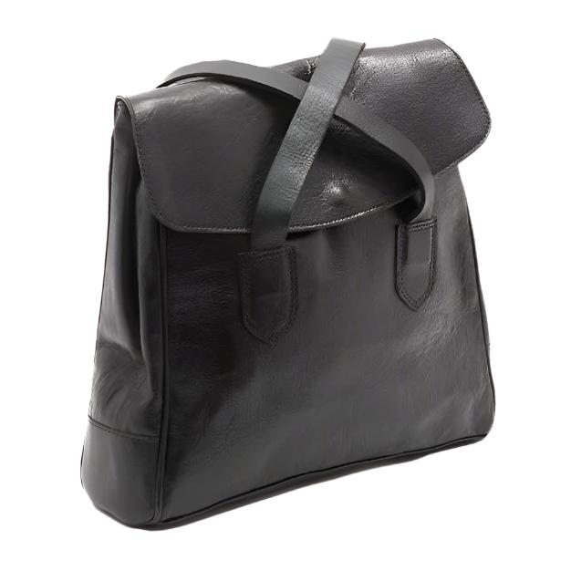 Convertible Leather Tote Backpack Cleo In Black - Artisan Stories