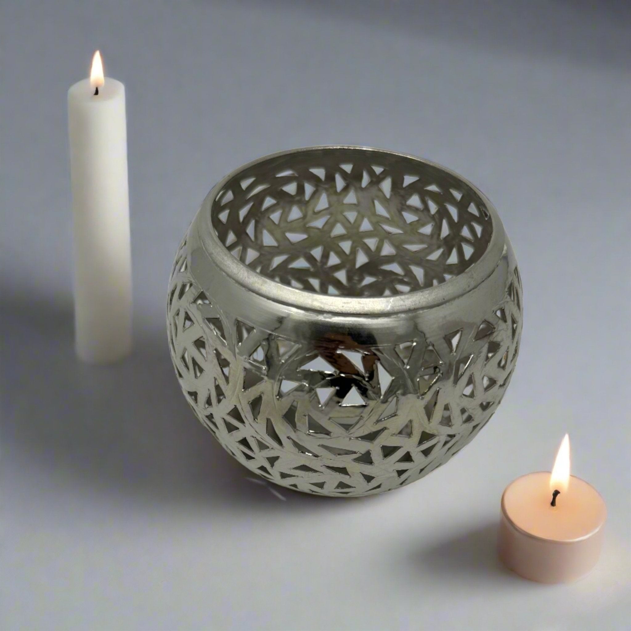 cut - out Brass Tealight Holder - Artisan Stories