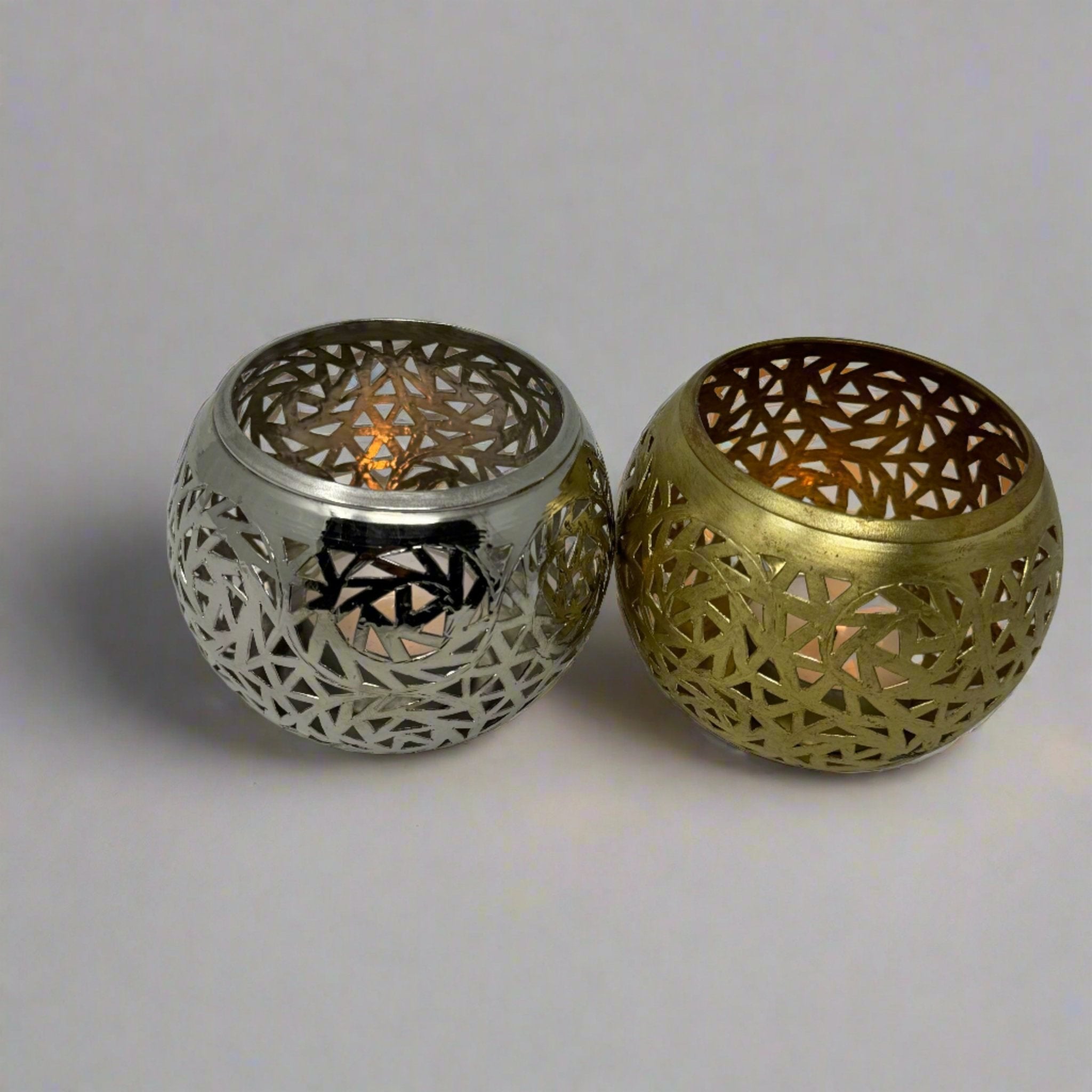 cut - out Brass Tealight Holder - Artisan Stories