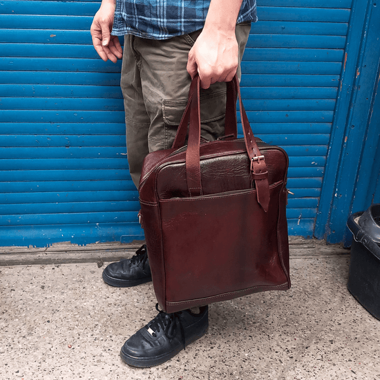 Dark Brown Nomad 3 in 1 leather bag - Artisan Stories