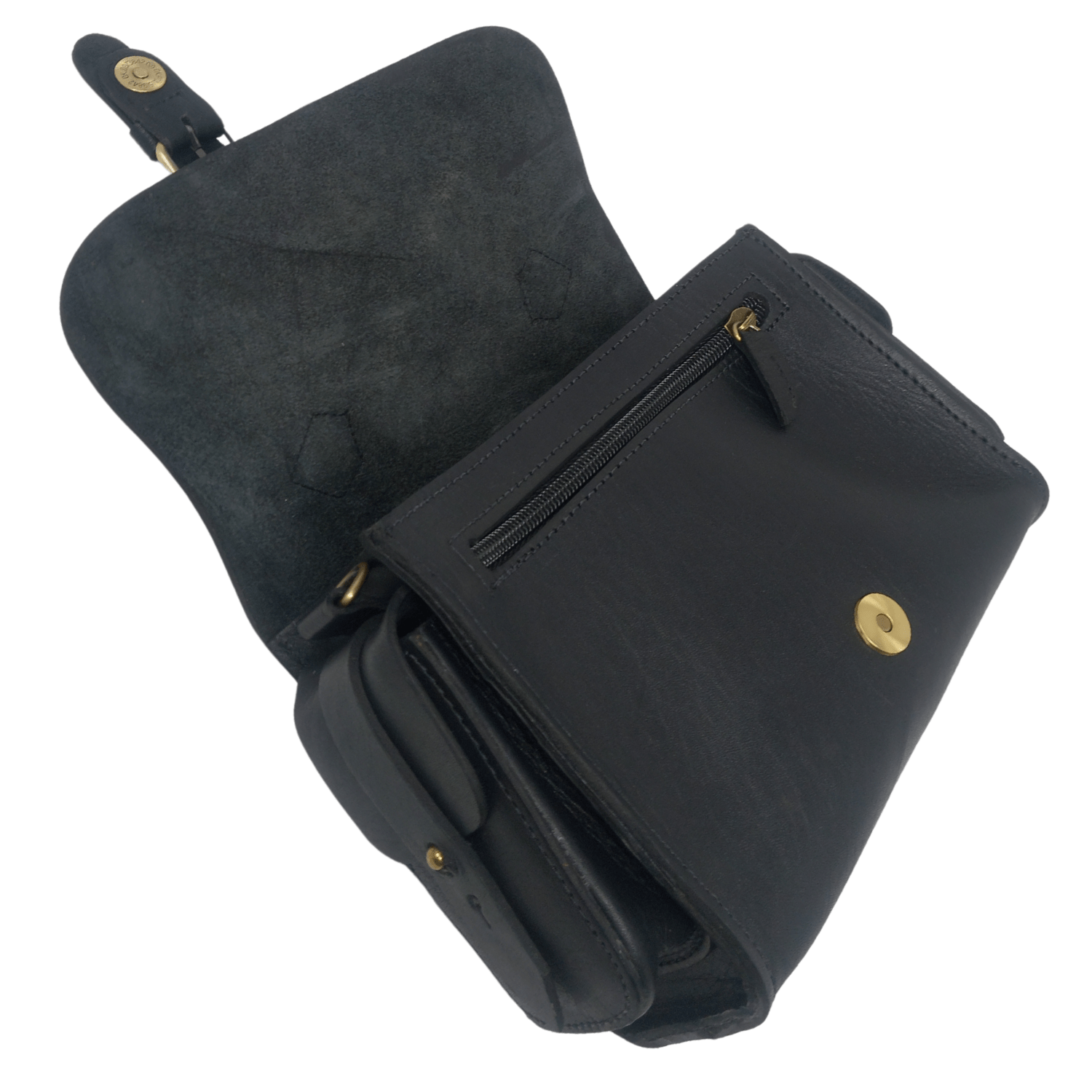 Flora Leather Handbag Black - Artisan Stories