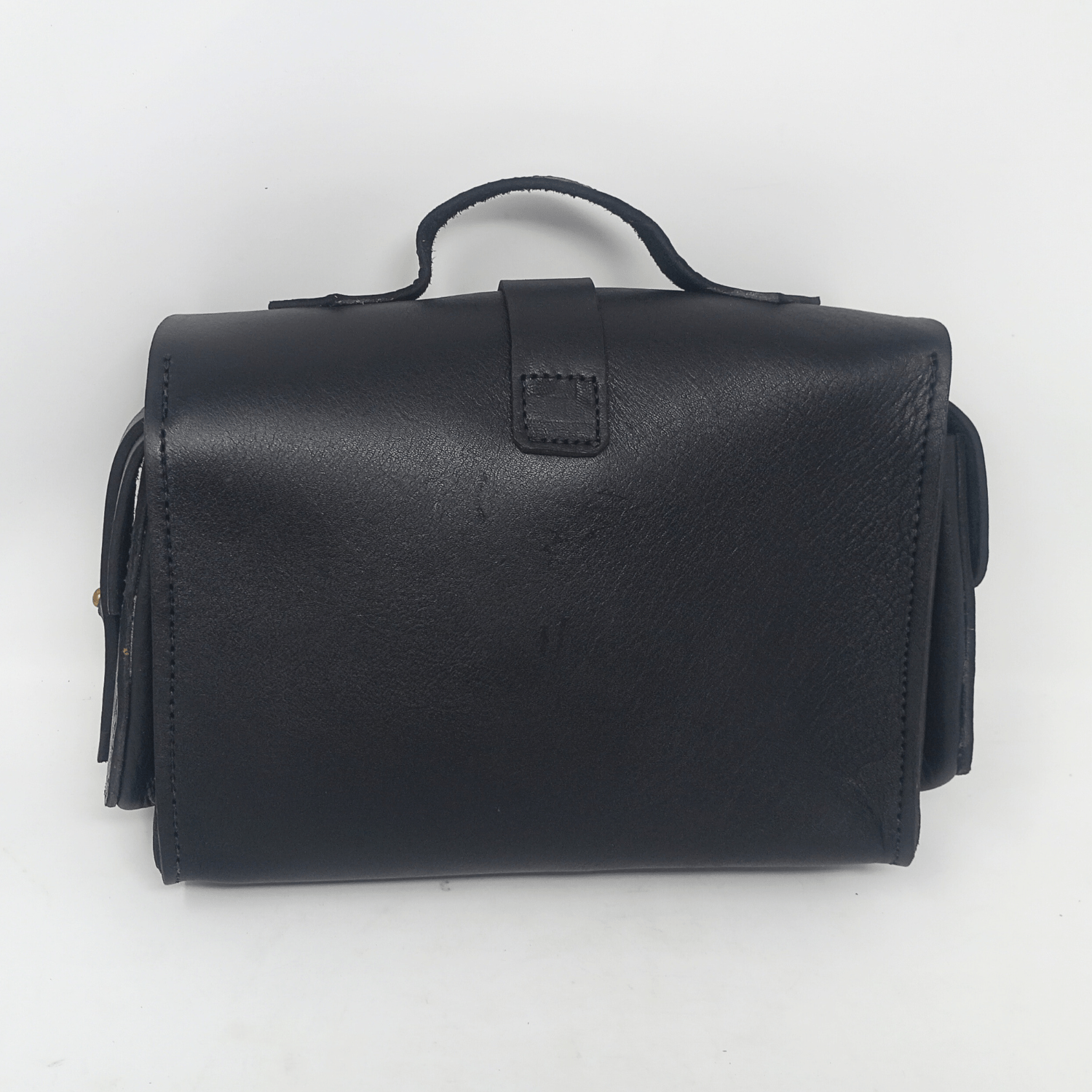 Flora Leather Handbag Black - Artisan Stories