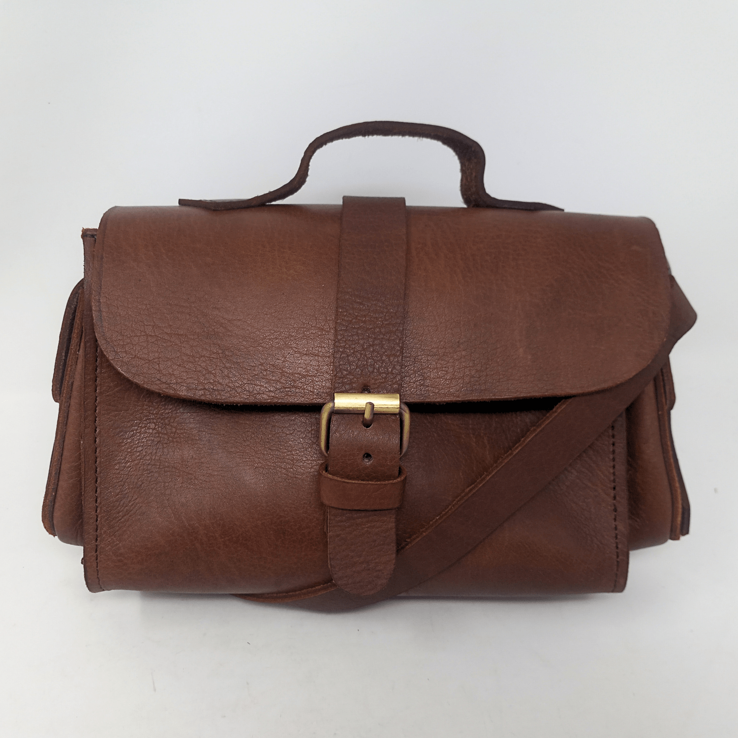 Flora Leather Handbag - dark Brown - Artisan Stories