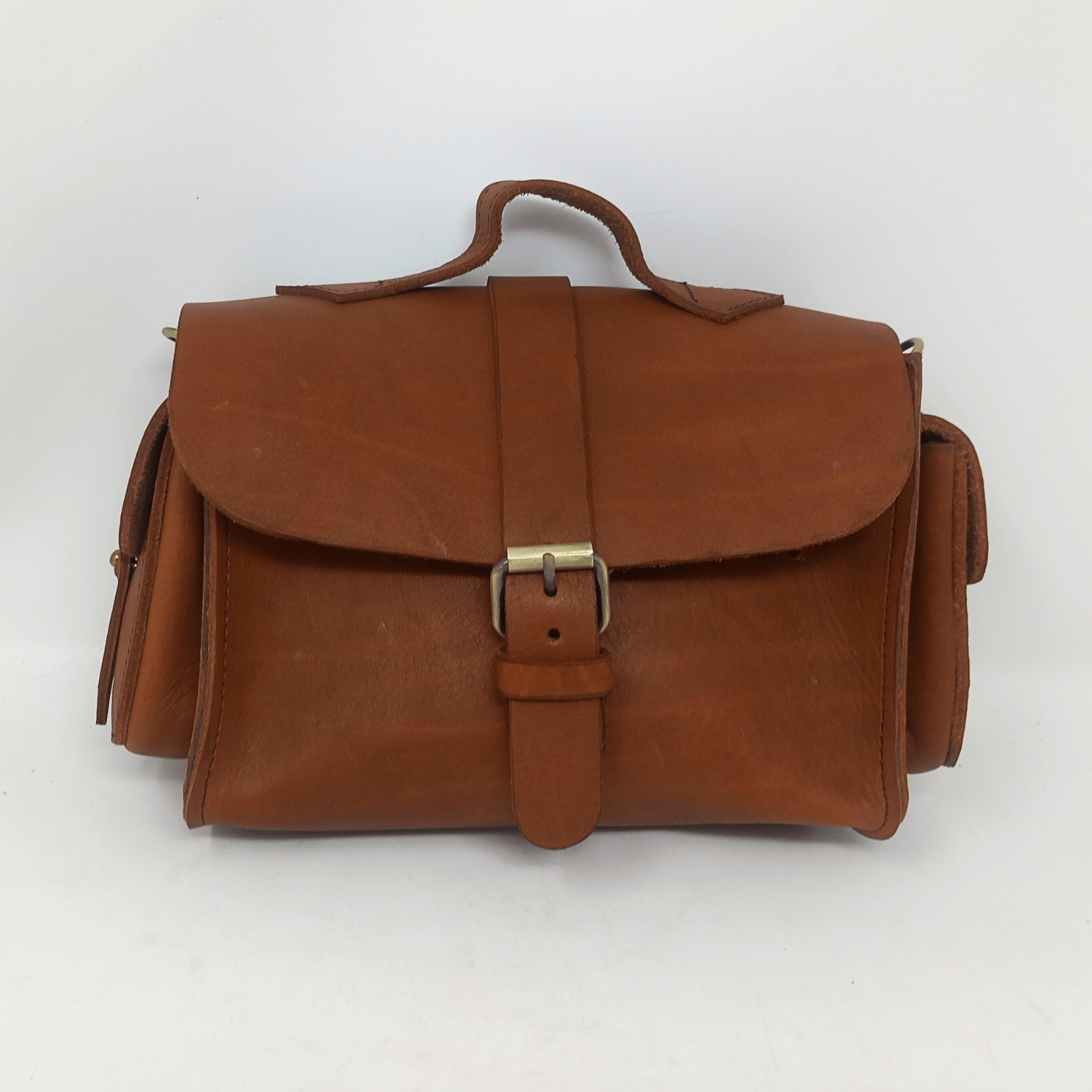 Flora Leather Handbag - Light Brown - Artisan Stories