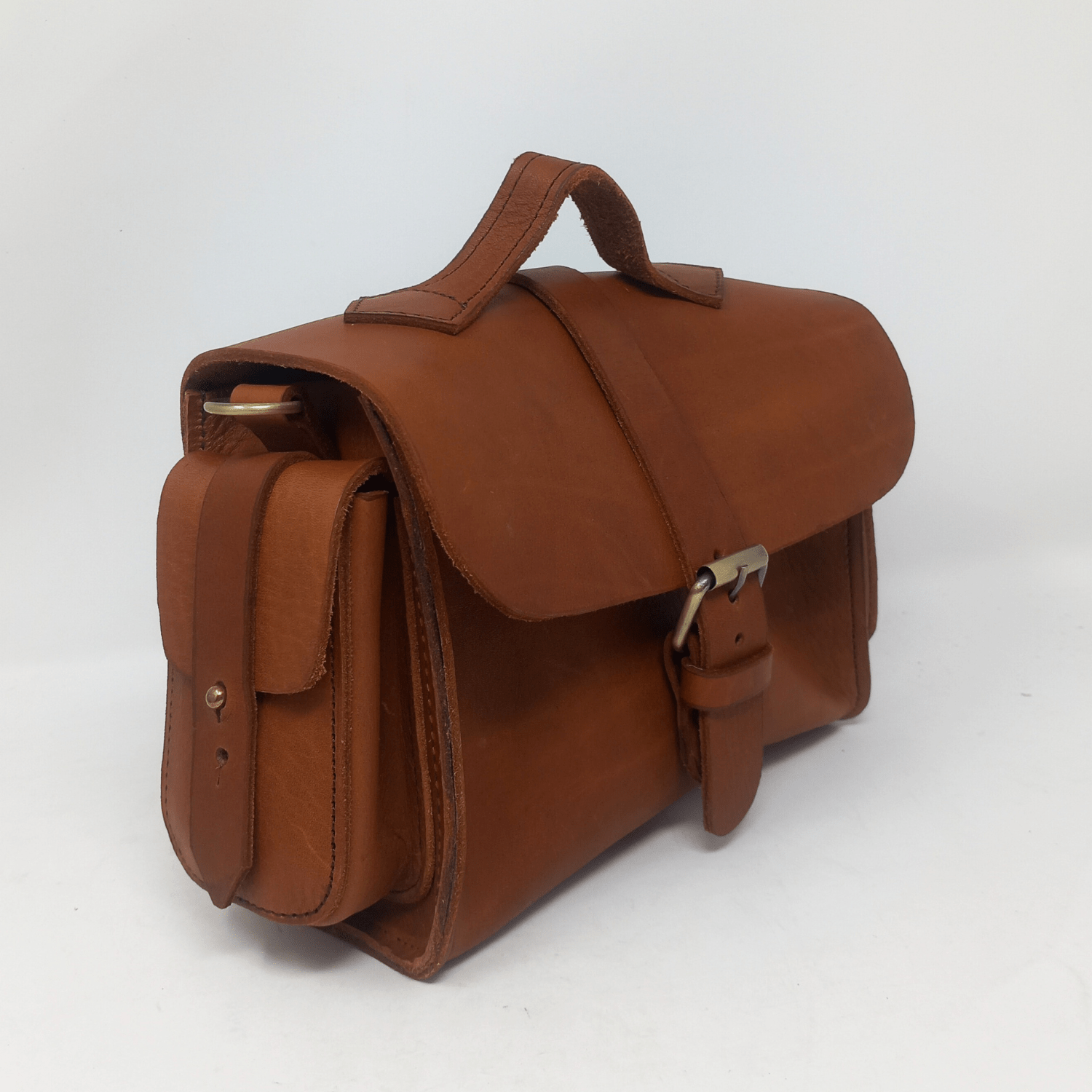 Flora Leather Handbag - Light Brown - Artisan Stories