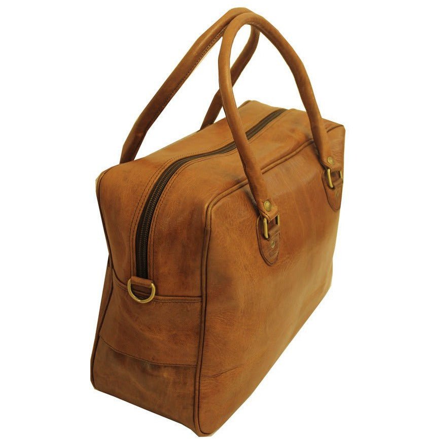 Fred Overnight Bag - Tan - Artisan Stories