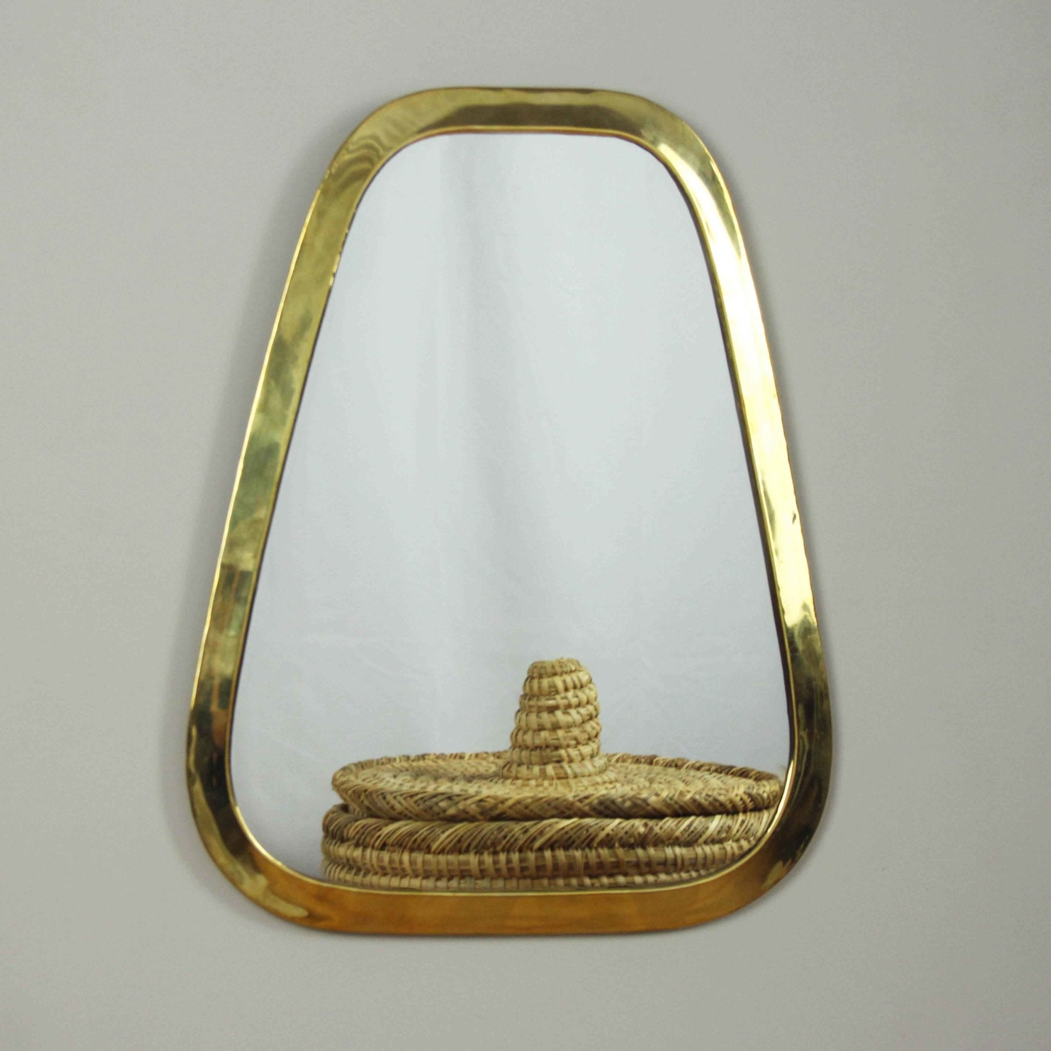 Gold Brass Marrakech Trapezoid Mirror - Artisan Stories