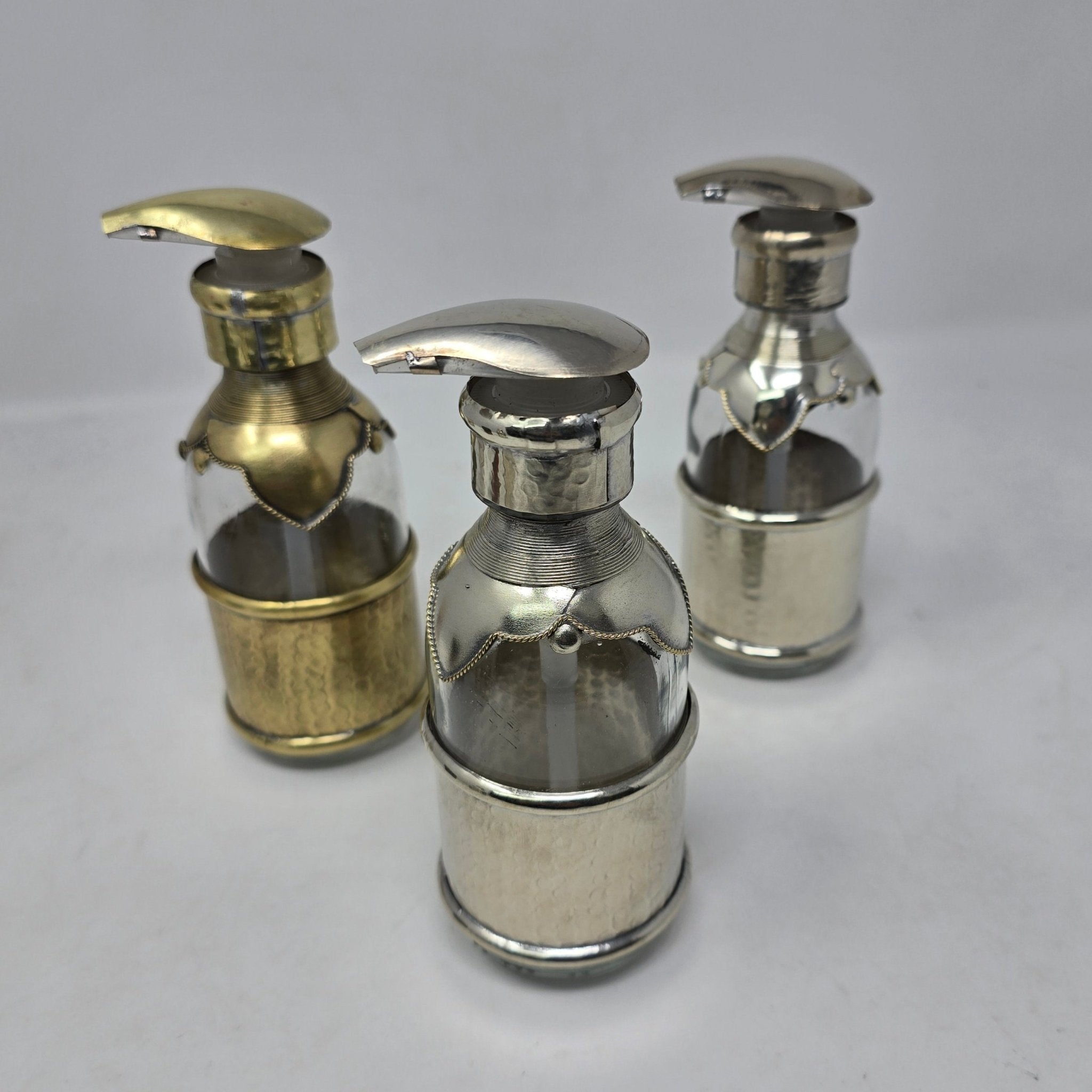 Hand - Hammered Moroccan Glass Soap Dispenser - Artisan Stories