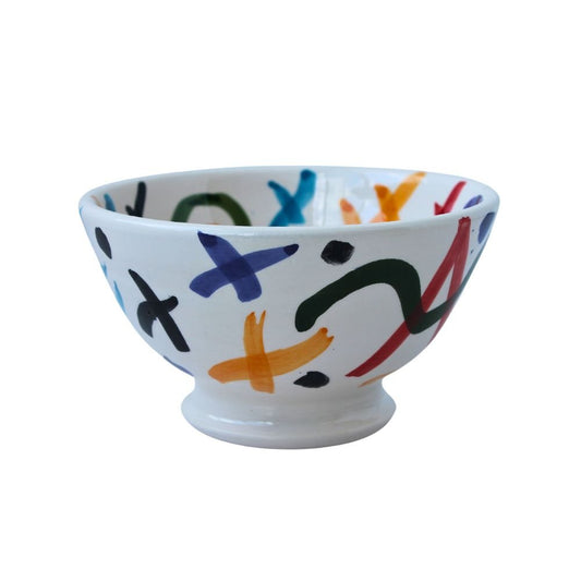 Hand Painted Abstract Ceramic Bowl - Artisan Stories