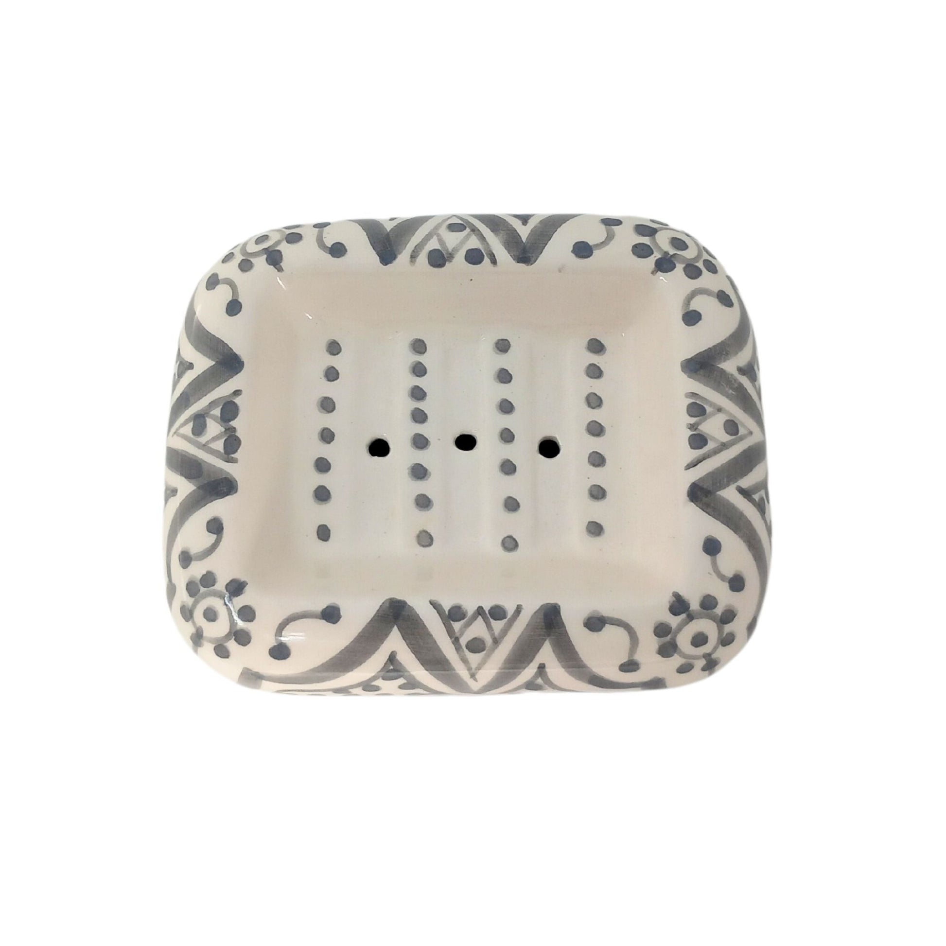 Hand Painted ceramic Safa soap holder - Artisan Stories