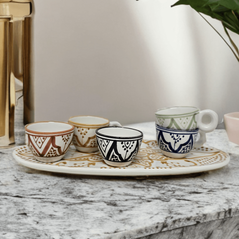 Handpainted ceramics Espresso cup Safa - Artisan Stories