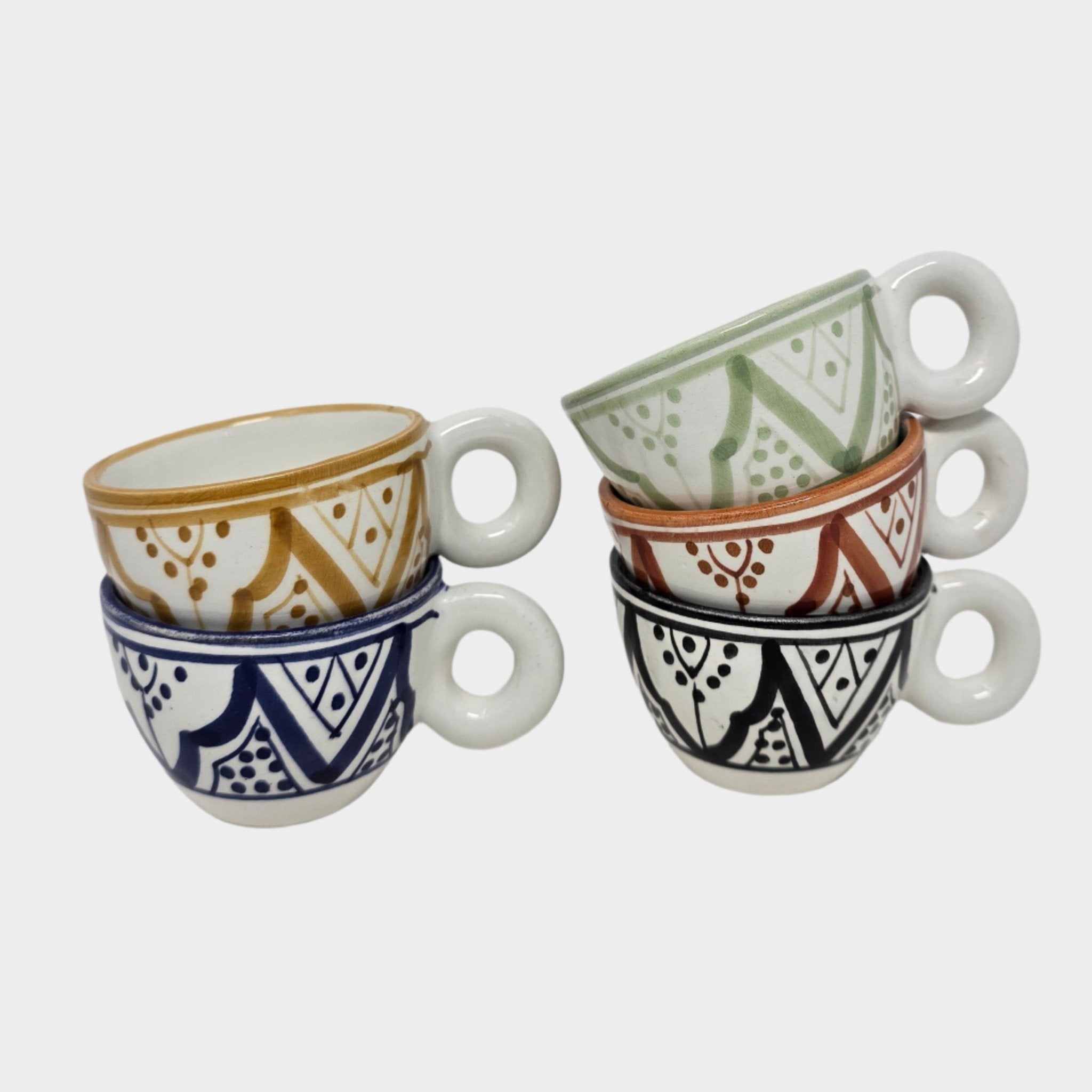 Handpainted ceramics Espresso cup Safa - Artisan Stories