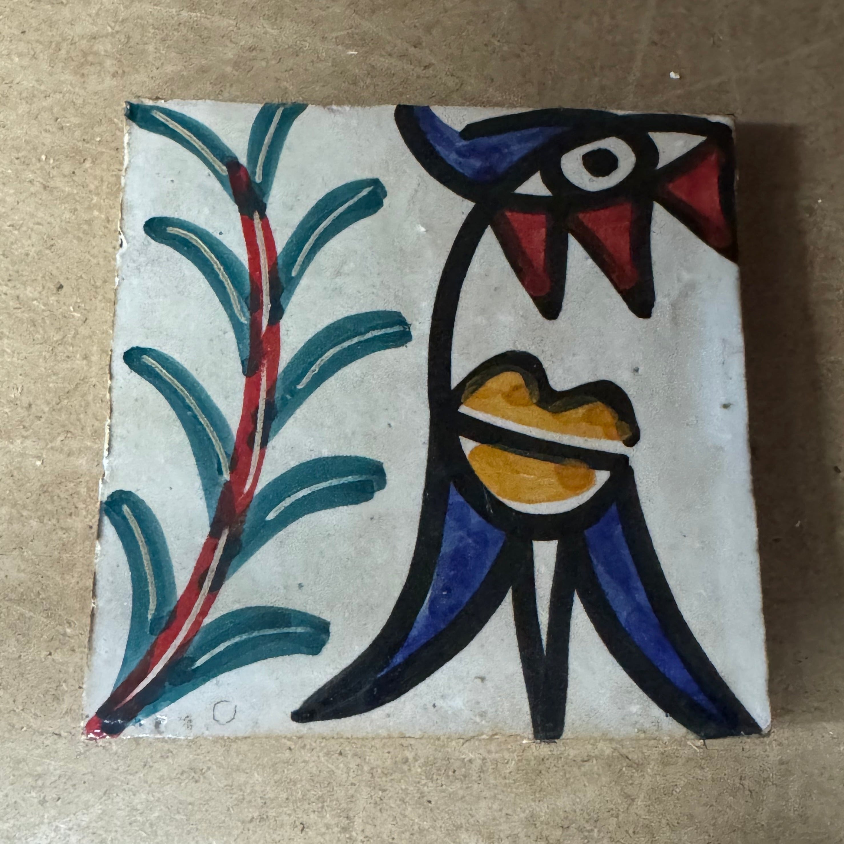 Cubist  ceramic coaster Tile