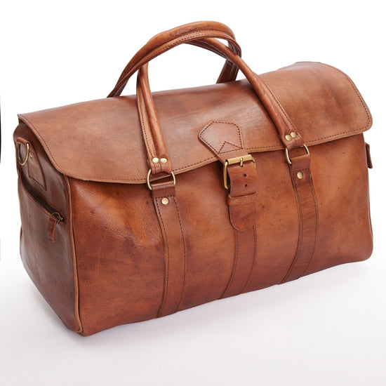 Ismad Travel Bag - Tan - Artisan Stories