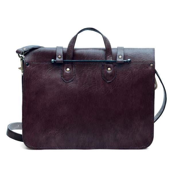 Jordan leather messenger Bag Dark Brown - Artisan Stories