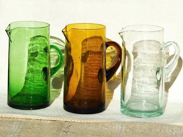 Jug Recycled Glass with Handle - Artisan Stories