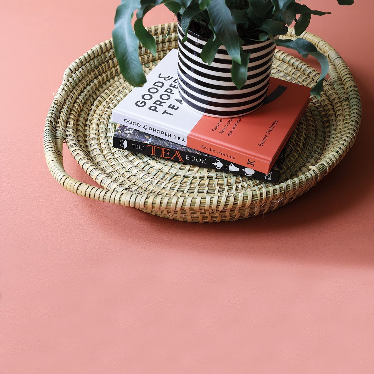 Large Round Palm Leaves Tray - Artisan Stories