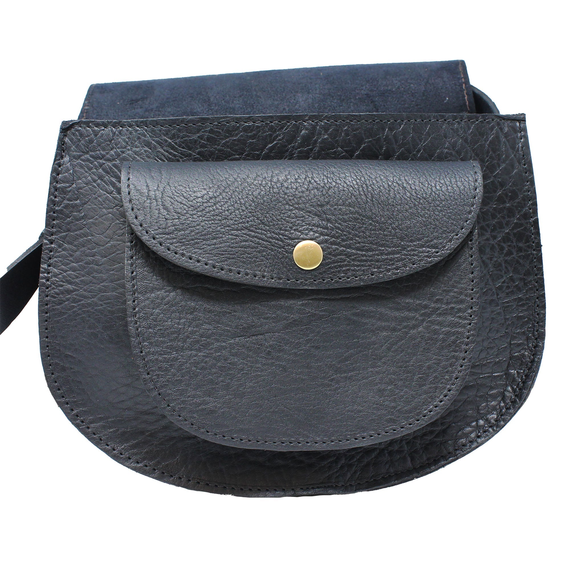 Sam Leather Saddle Bag Black