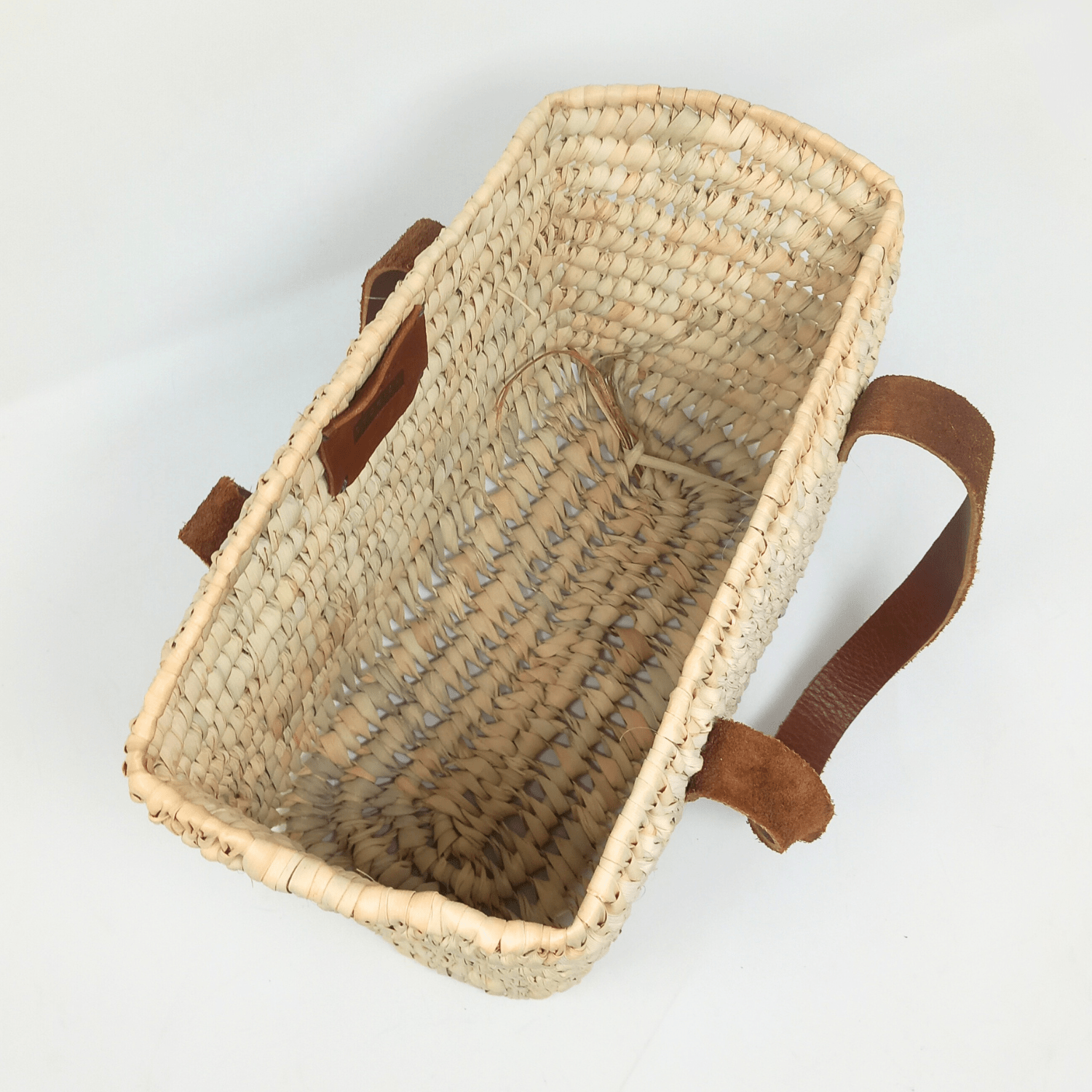 Leather Handle Storage Basket - Artisan Stories