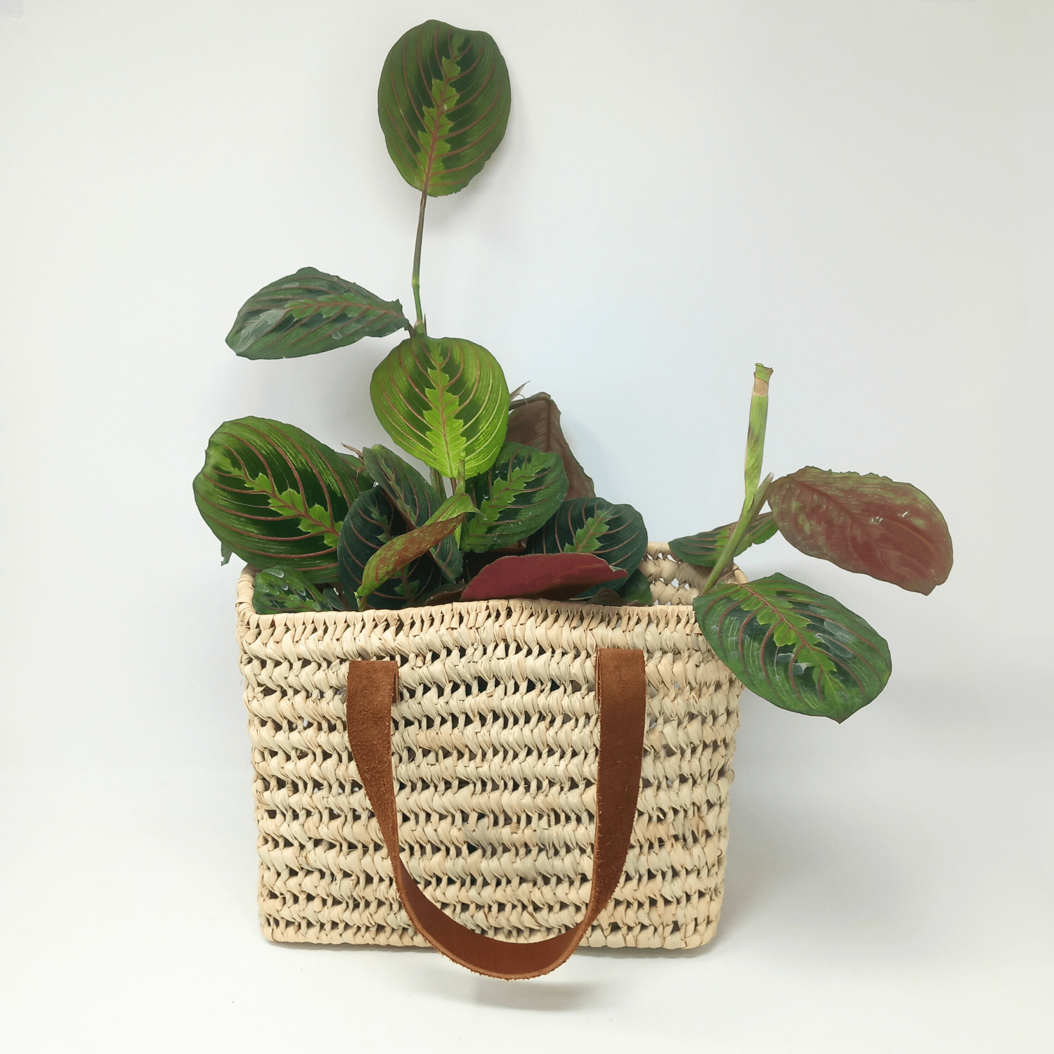 Leather Handle Storage Basket - Artisan Stories