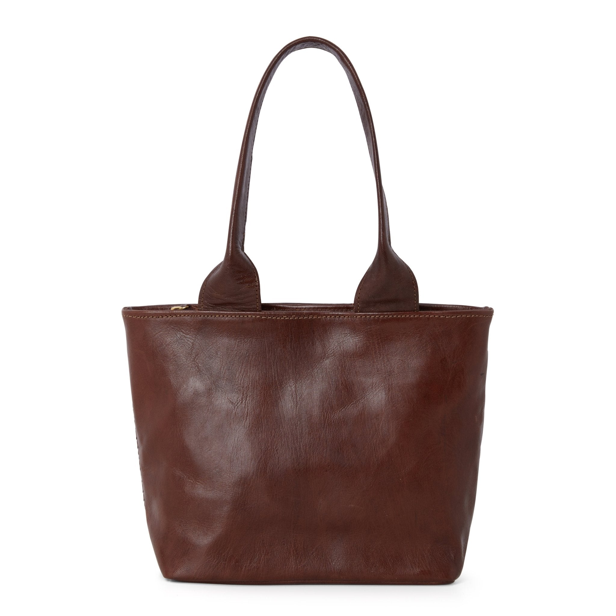 Leather Tote Bag Dark Brown - Artisan Stories