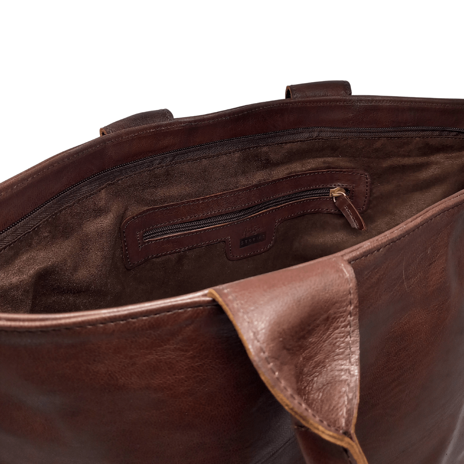 Leather Tote Bag Dark Brown - Artisan Stories