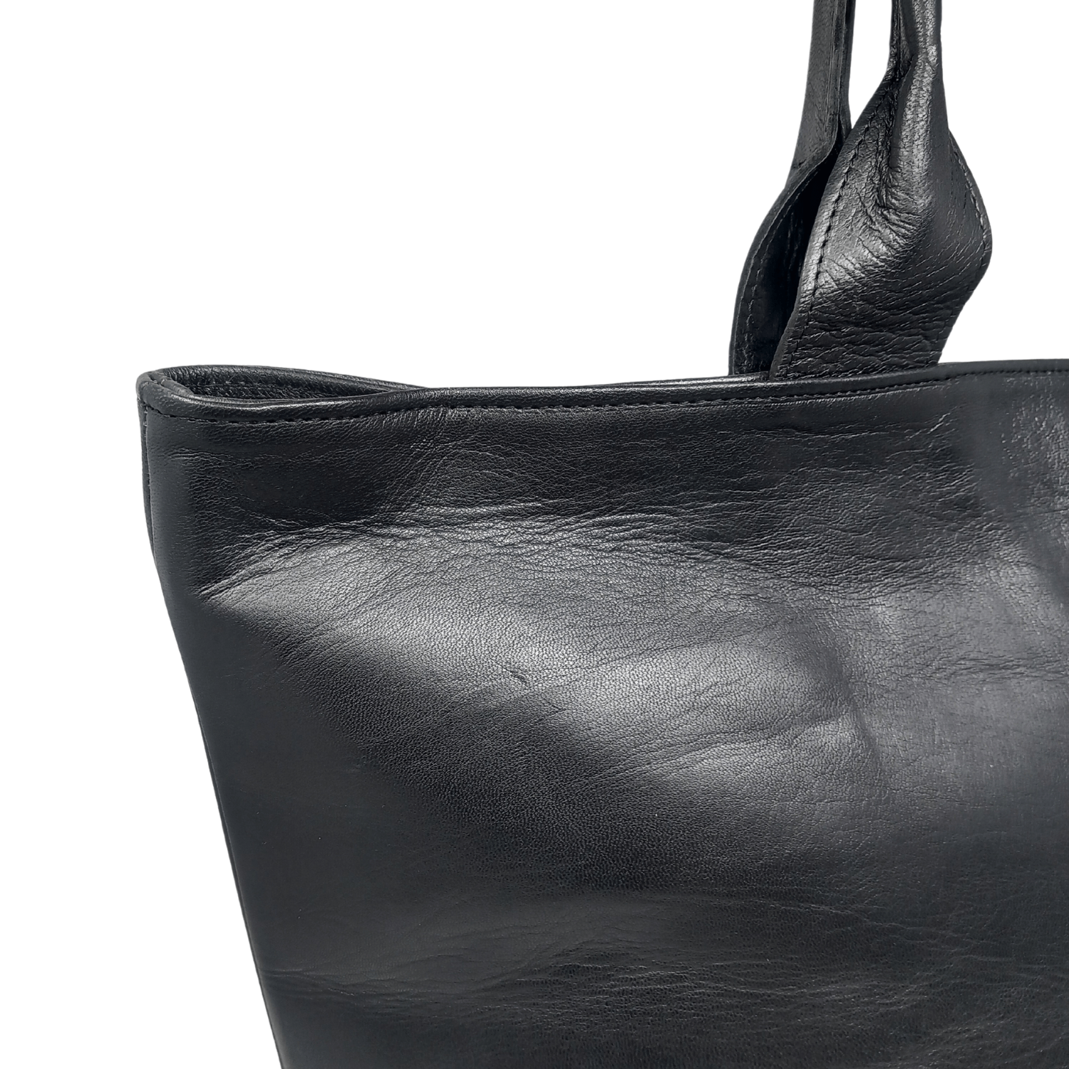 Leather Tote Black - Artisan Stories