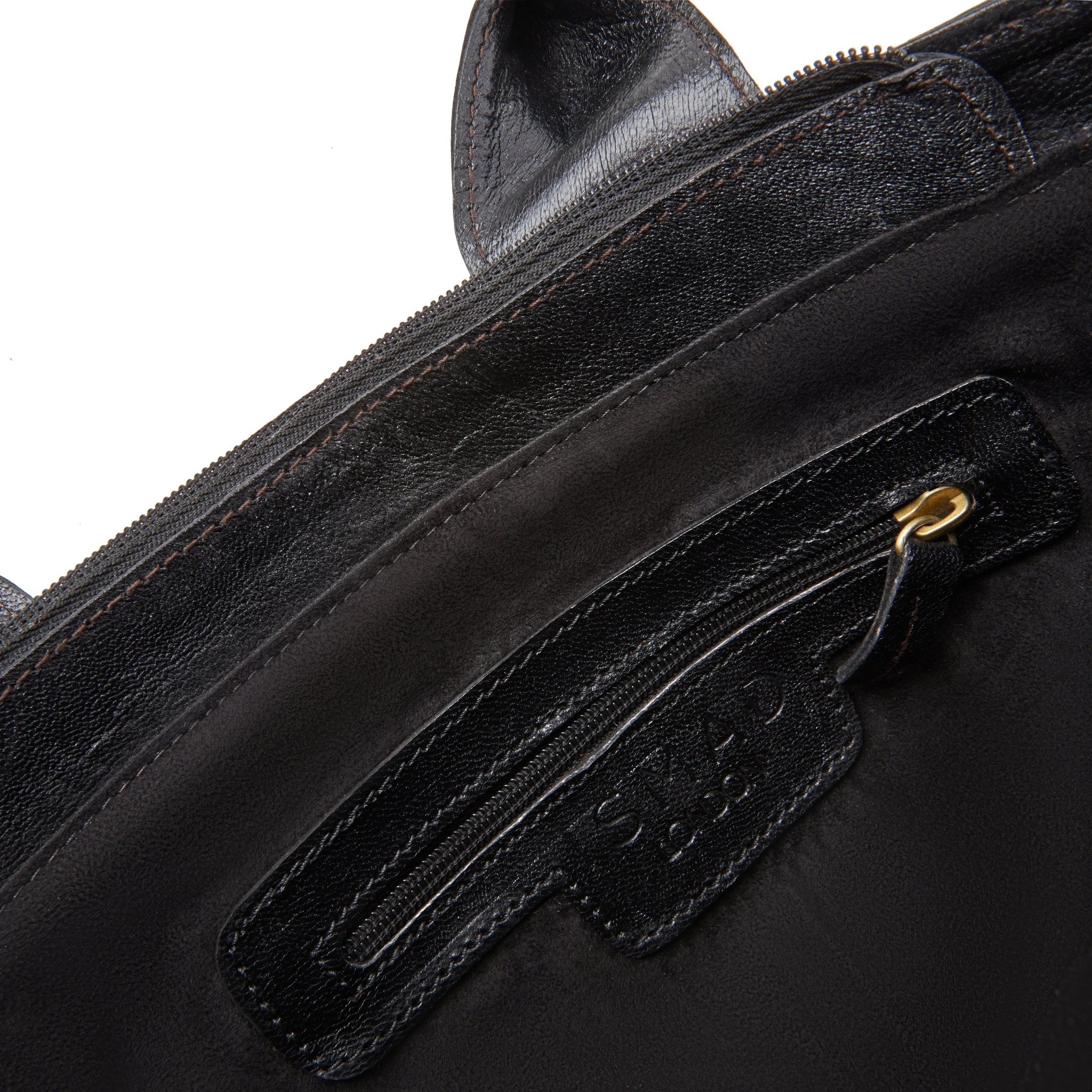 Leather Tote Black - Artisan Stories