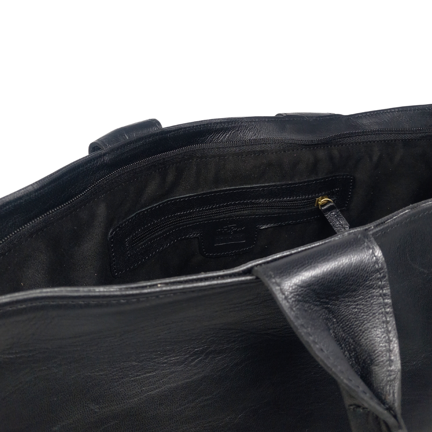 Leather Tote Black