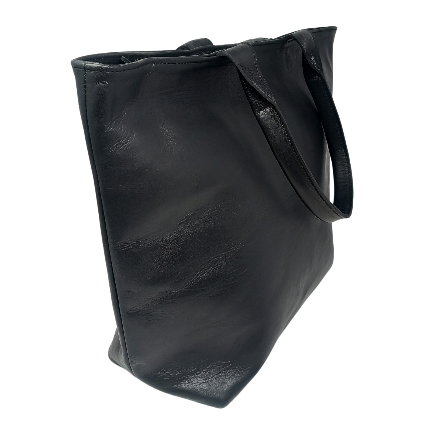 Leather Tote Black