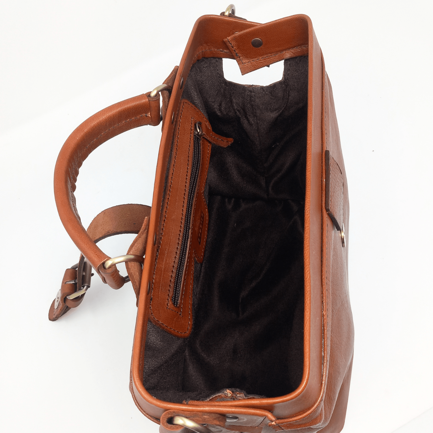 Light Brown Leather Doctors handbag - Artisan Stories