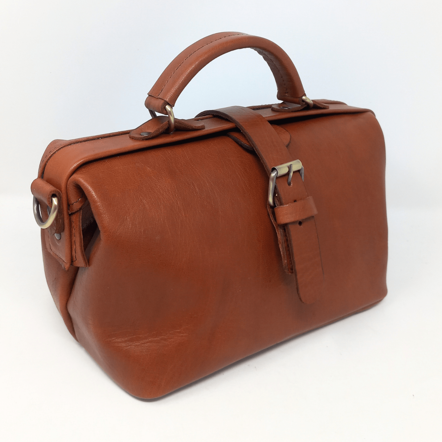 Light Brown Leather Doctors handbag - Artisan Stories