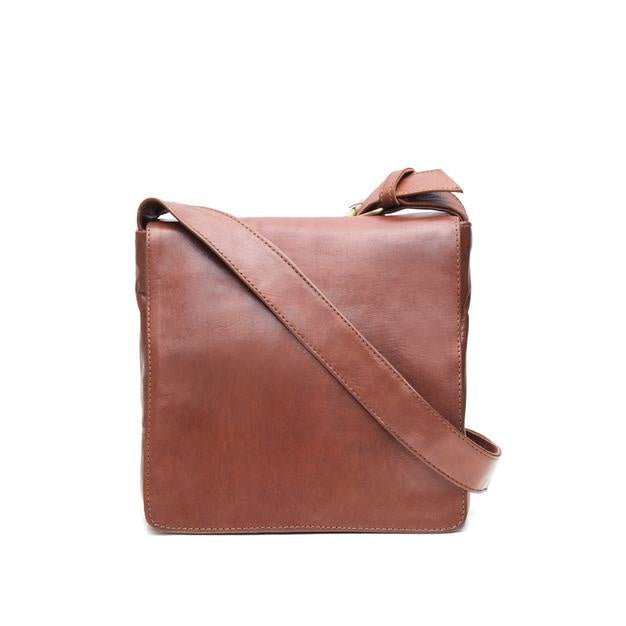 Light Brown Medium Harley Leather Reporter Bag - Artisan Stories