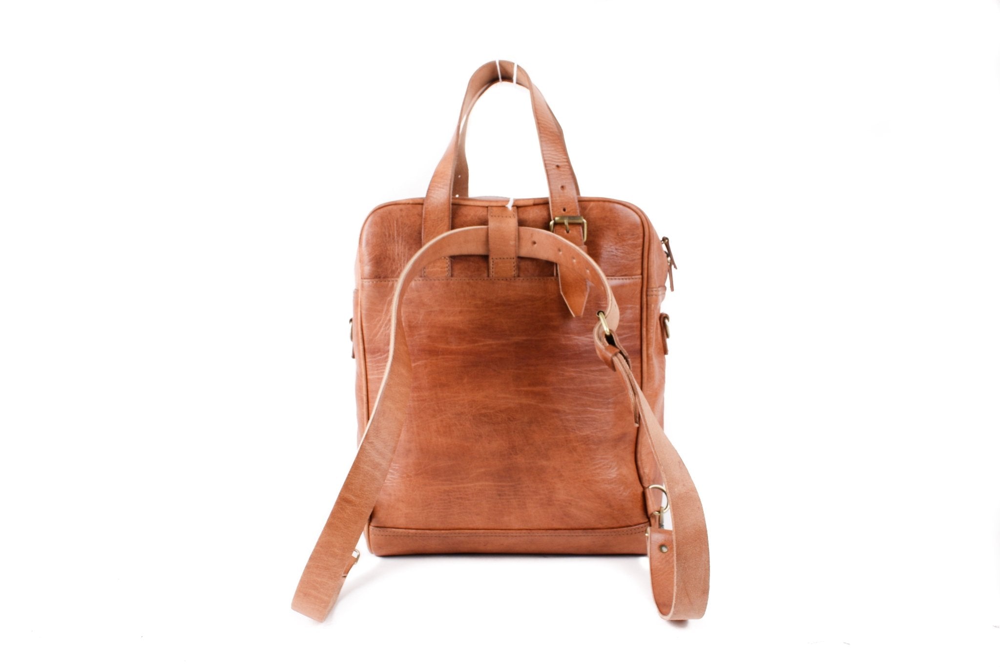 Light Brown Nomad 3 in 1 leather bag - Artisan Stories